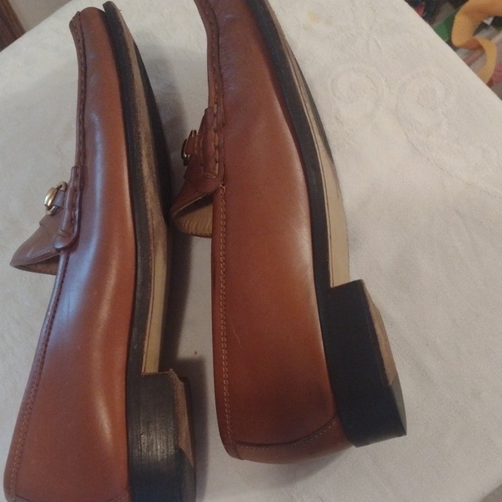 Vaneli Women's Tan Loafers with Gold Accent - Picture 3 of 4